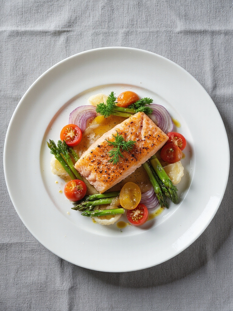 artful vegetable garnish presentation