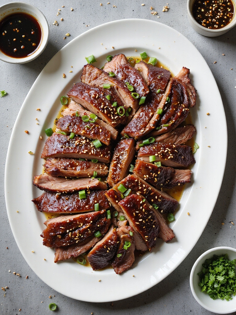 asian infused smoked brisket