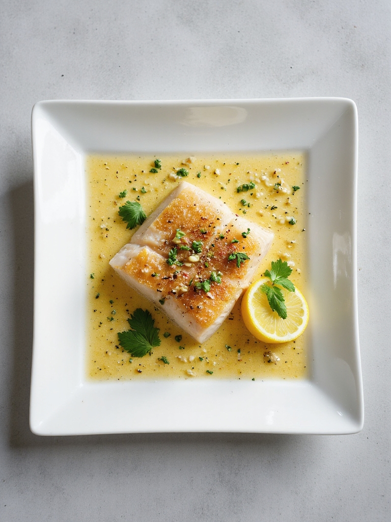 baked cod with herb butter