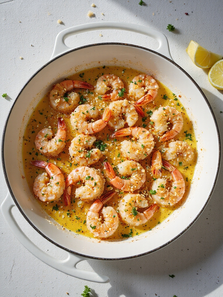 baked garlic parmesan shrimp