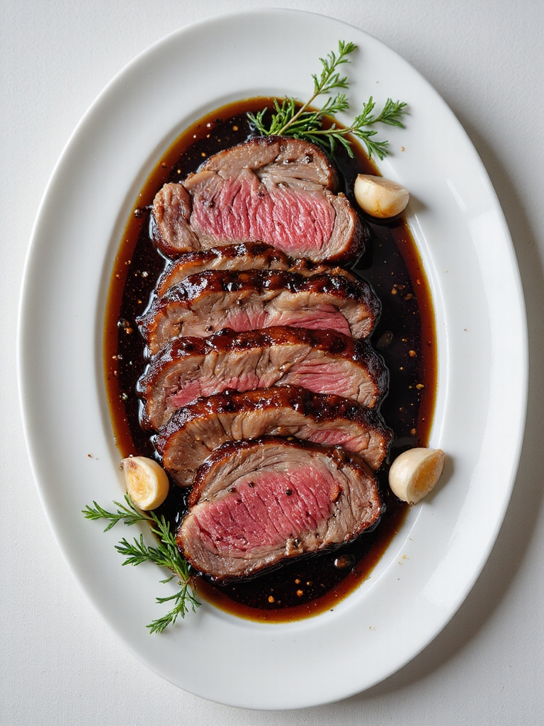 balsamic glazed tender beef recipe