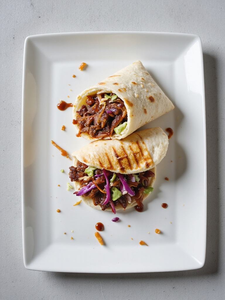 bbq beef wrapped in slaw