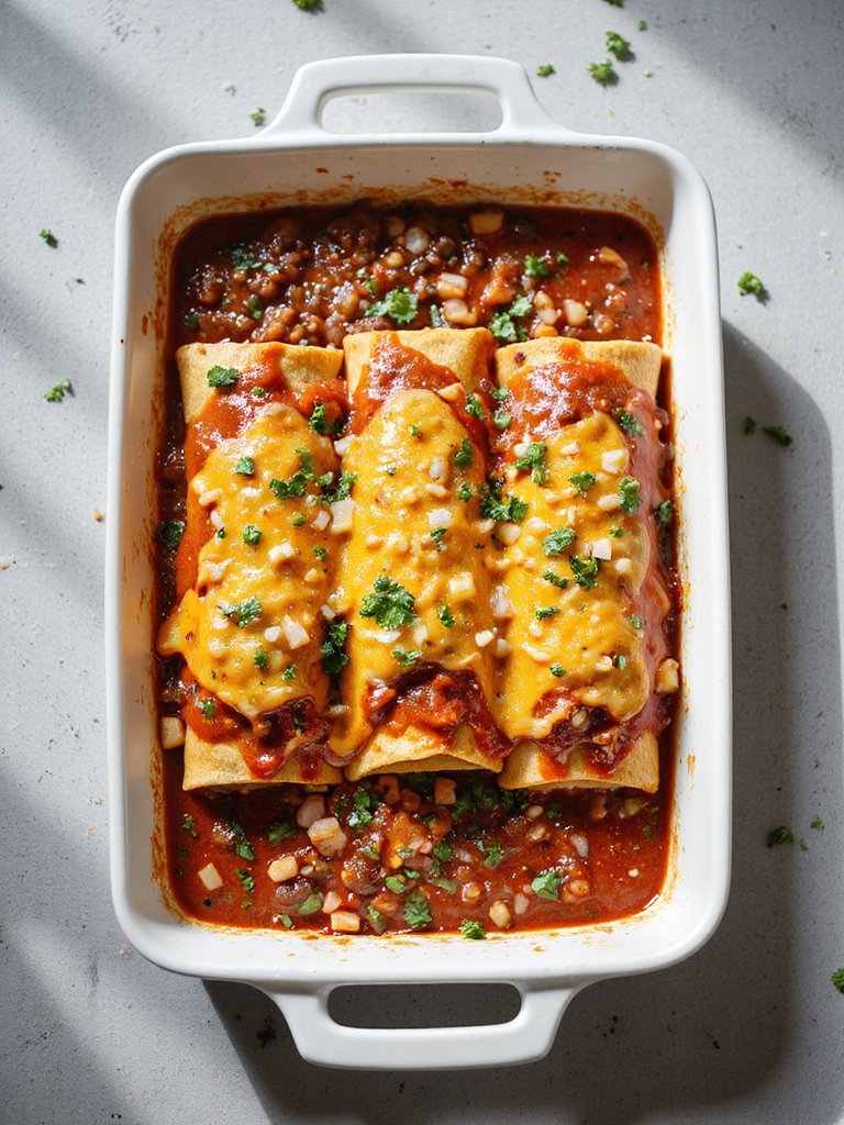 beef and potato enchiladas