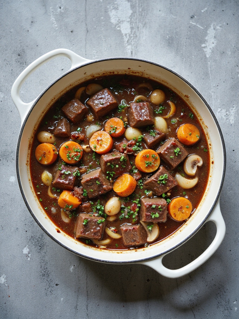beef braised in red wine
