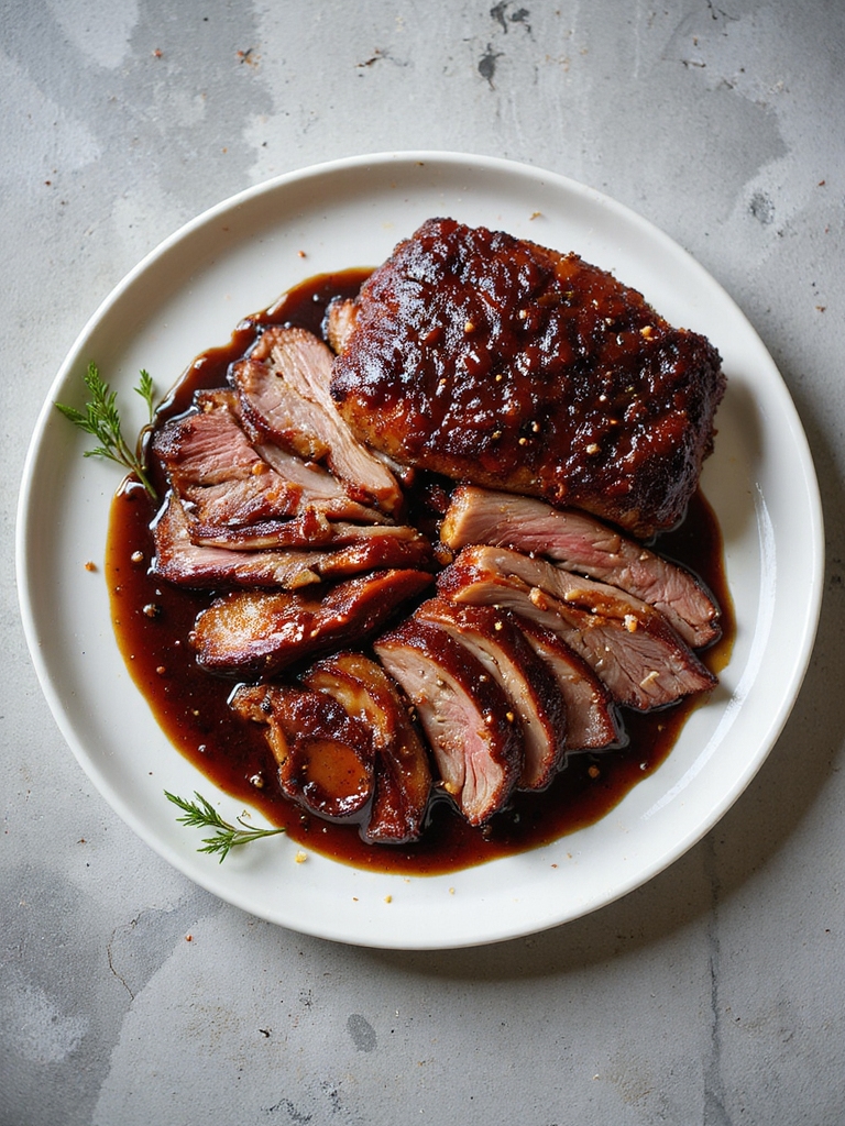 beer braised tender barbecue brisket