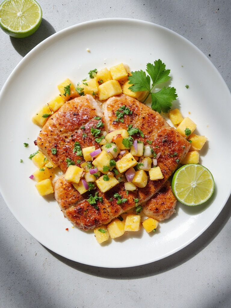 blackened tilapia with salsa