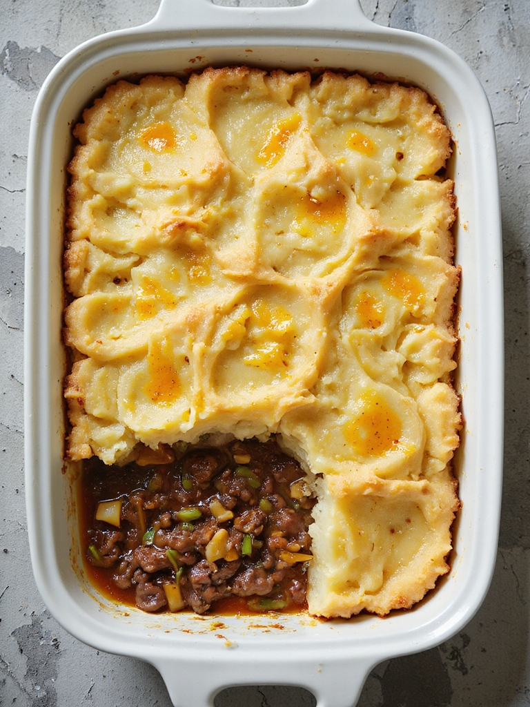 cabbage beef comfort pie