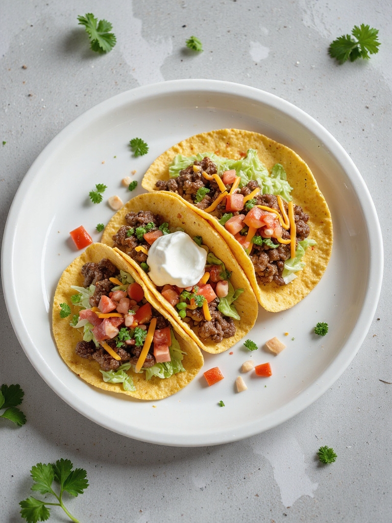 classic cheesy beef tacos