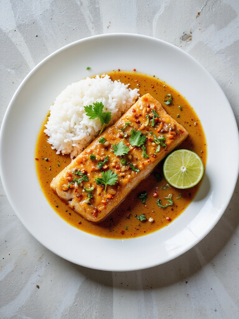 coconut curry glazed salmon