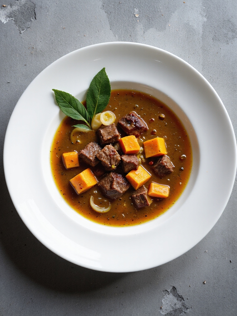 comforting autumn beef soup