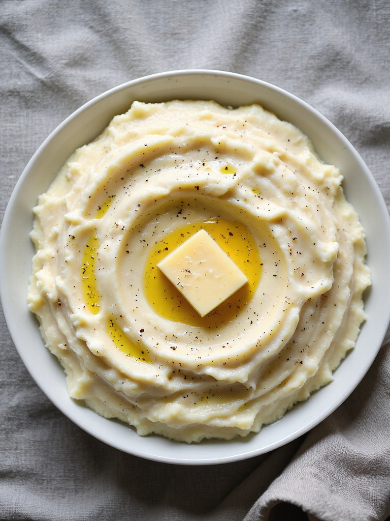 creamy roasted garlic potatoes