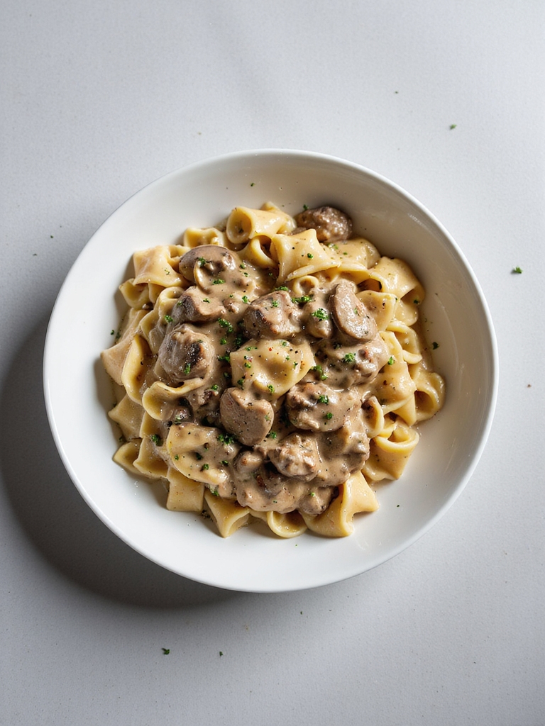 creamy slow cooker stroganoff