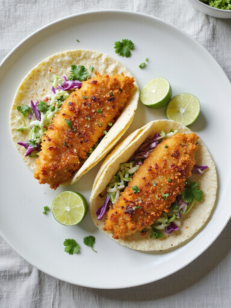 crispy pollock taco delight