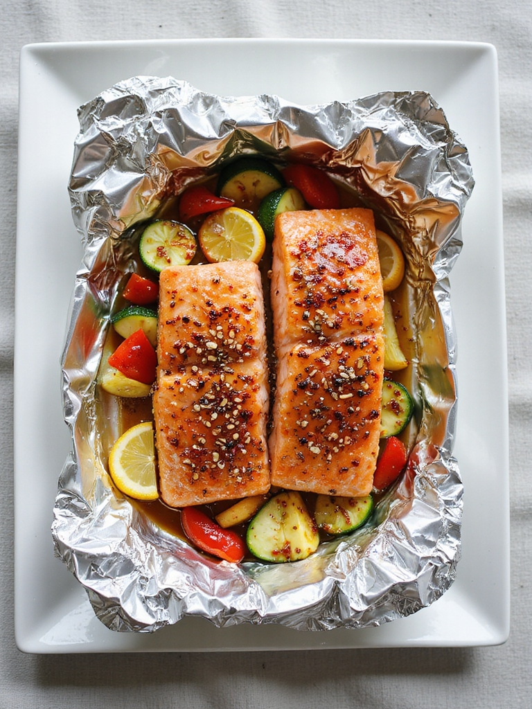customized salmon grilling packets