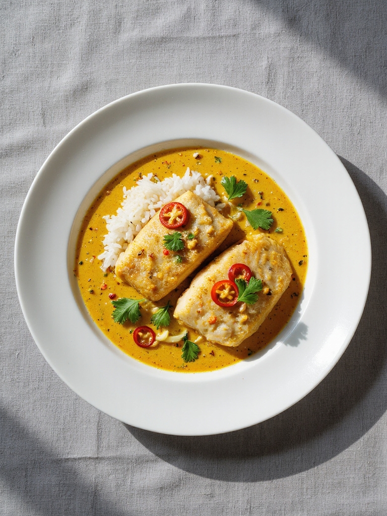 delicious coconut curry flounder