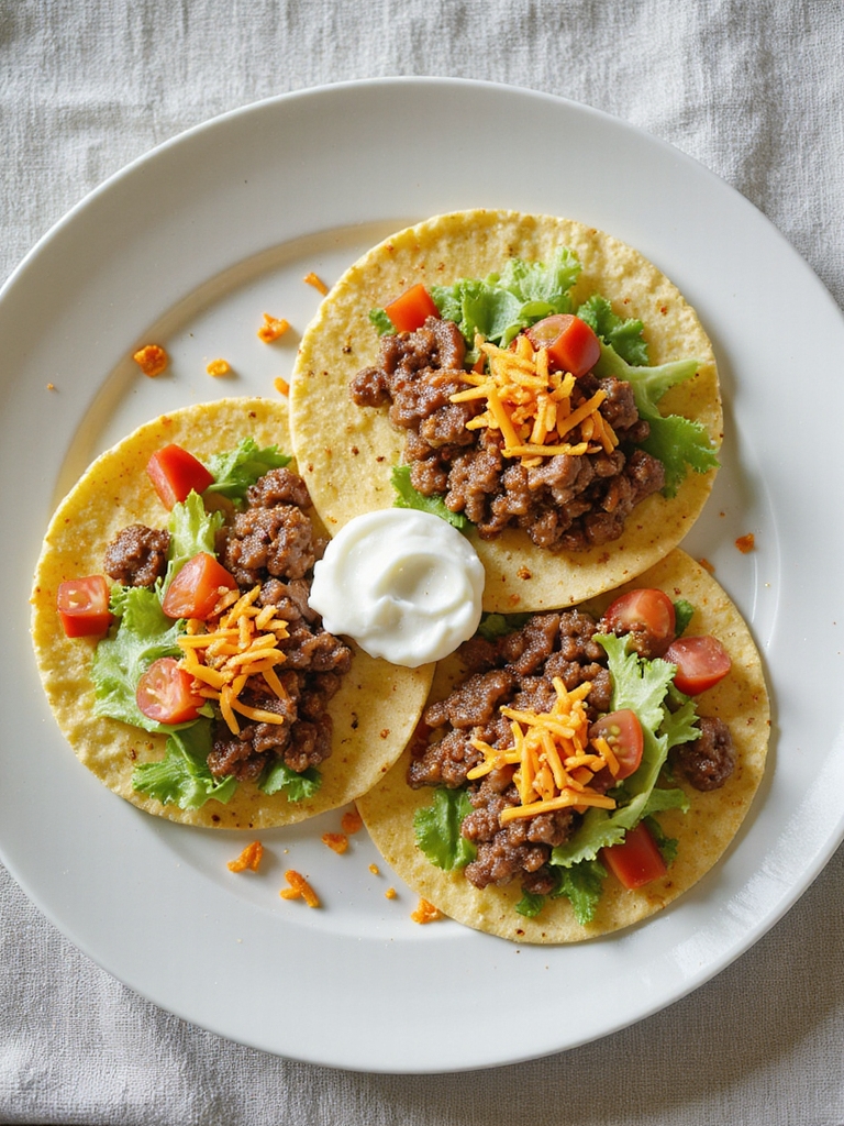 delicious seasoned beef tacos