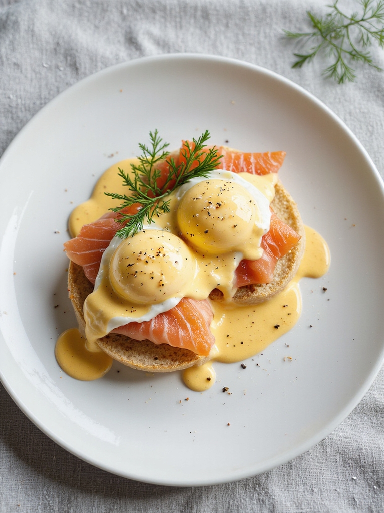 elegant smoked salmon brunch