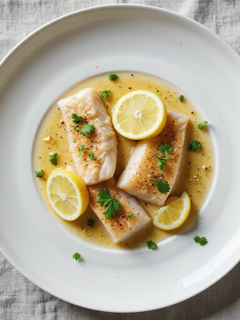 elegant sole wine dish