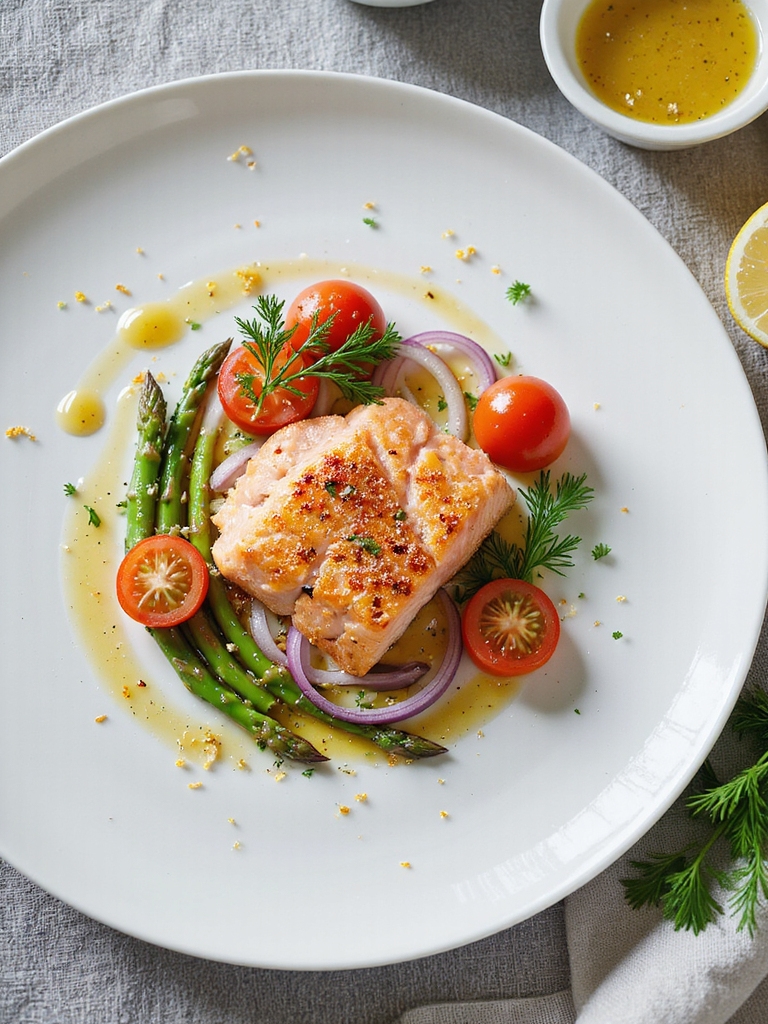 exquisite salmon dish preparation