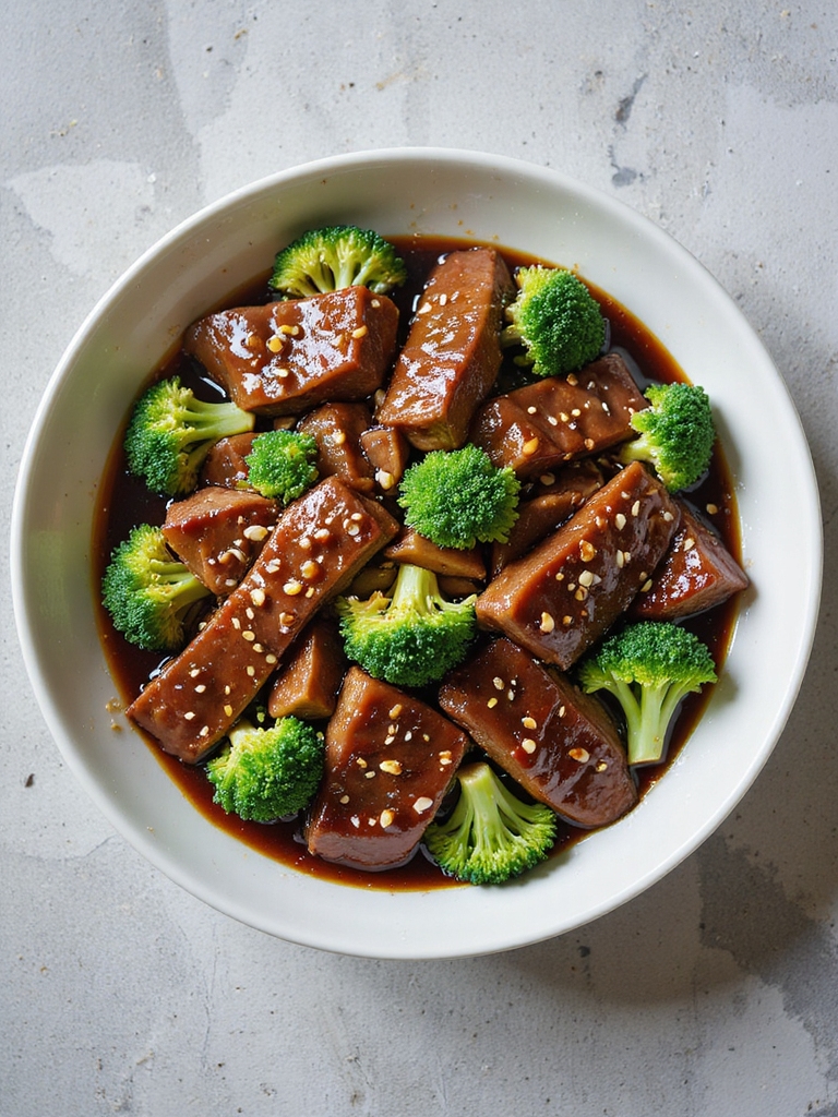 flavorful beef and broccoli