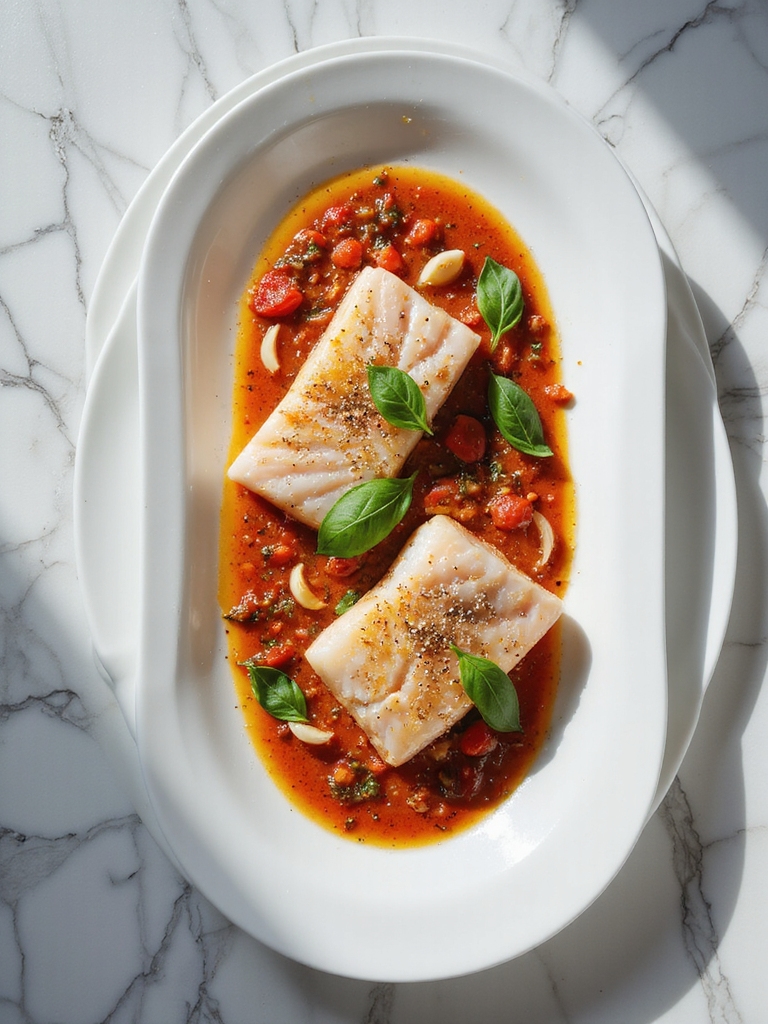 flavorful fish with sauce