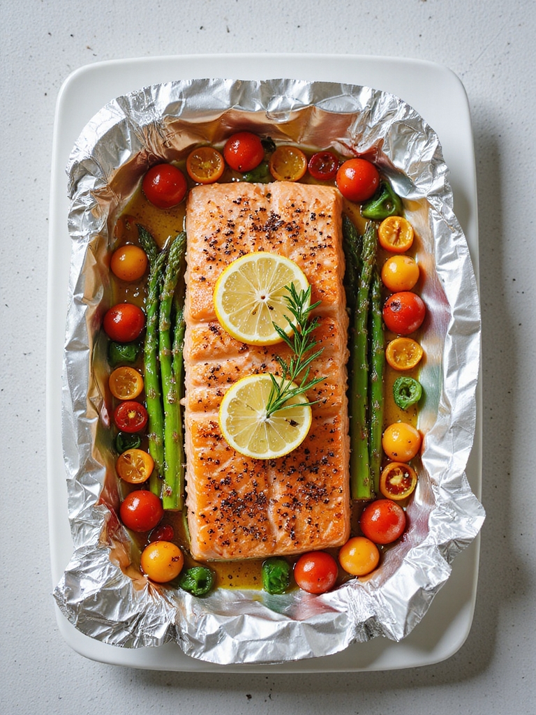 flavorful grilled salmon packets