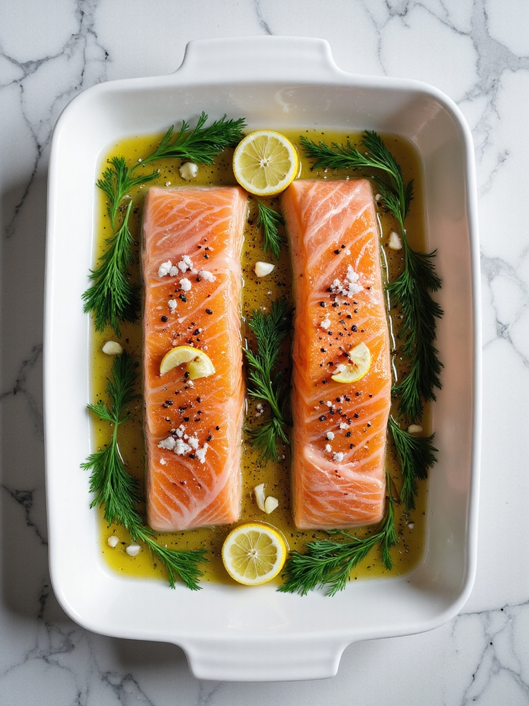 flavorful marinated baked fish