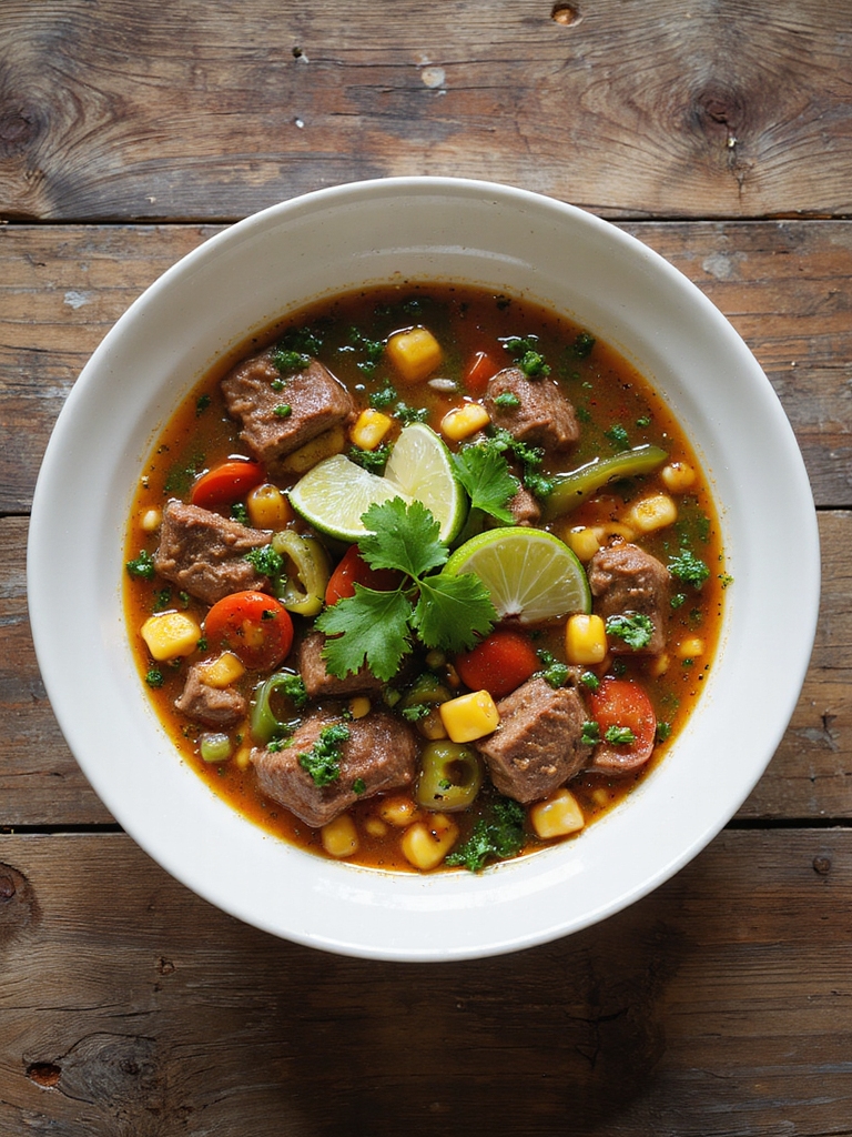 flavorful mexican beef soup