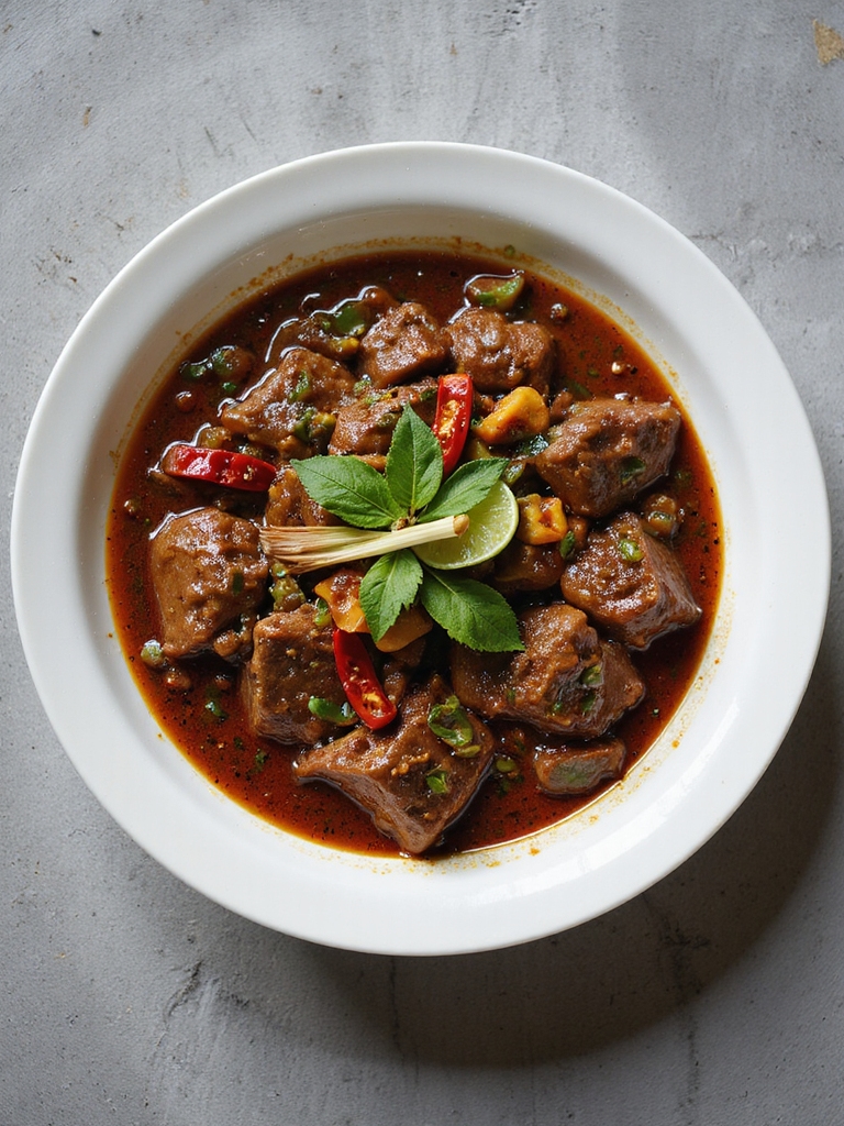 flavorful slow cooked beef curry