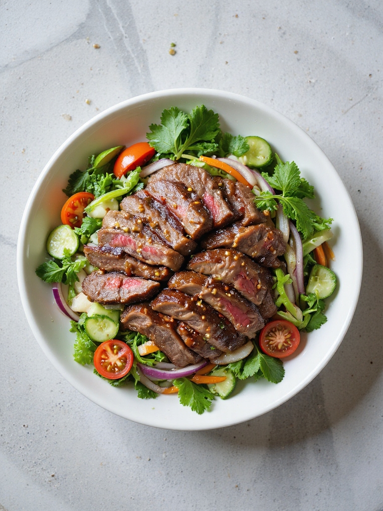 flavorful thai beef salad