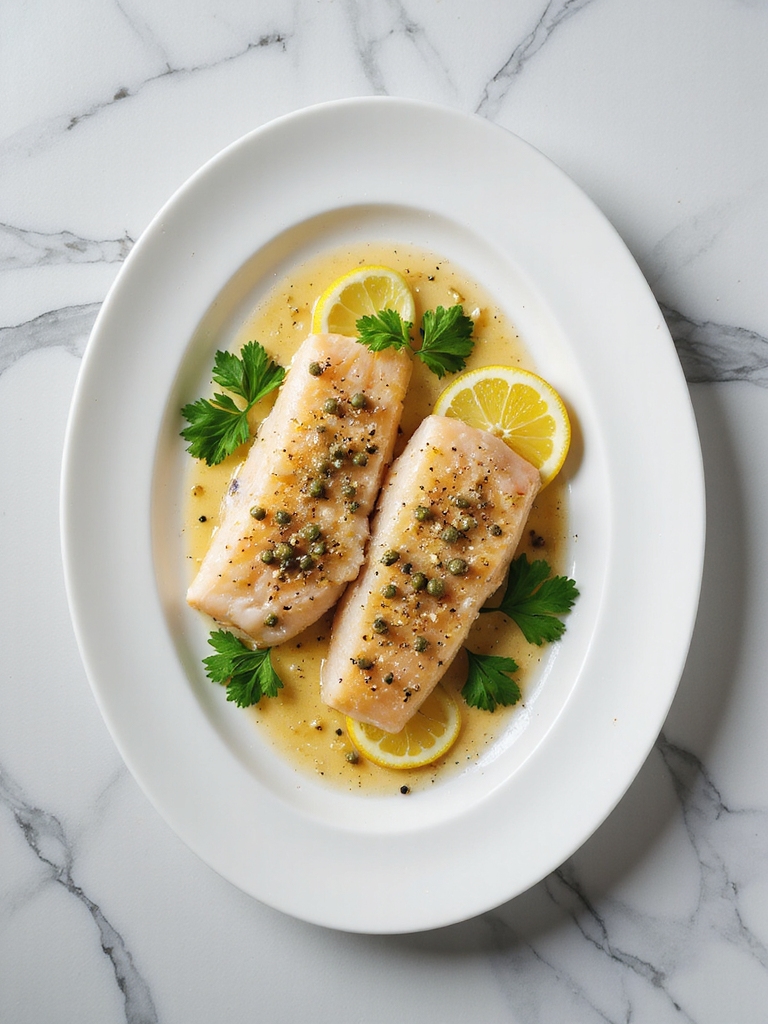 flounder with lemon caper sauce