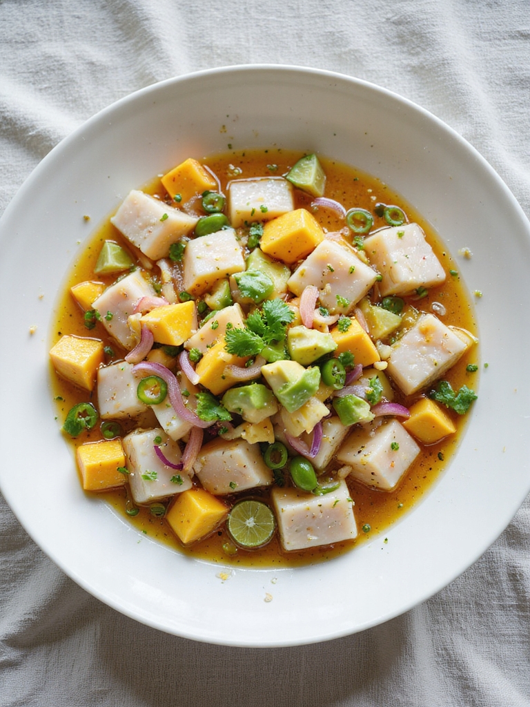 fresh and vibrant ceviche