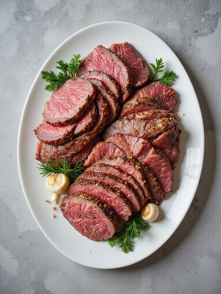 garlic herb infused corned beef