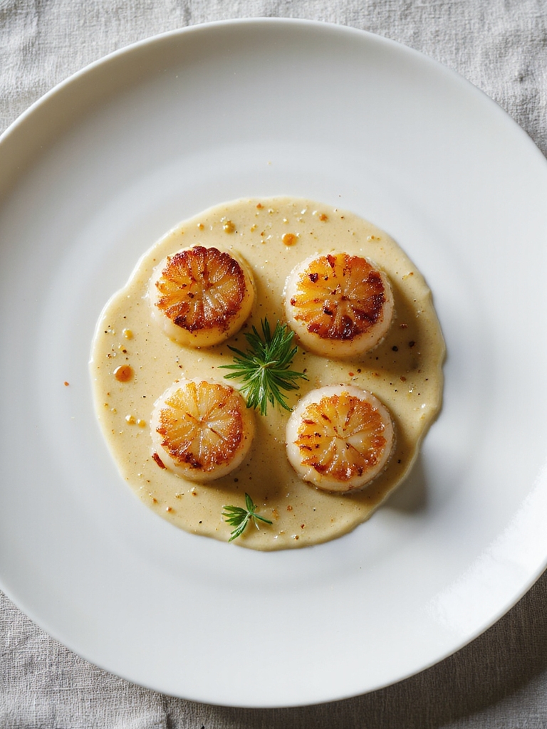 green tea scallops recipe