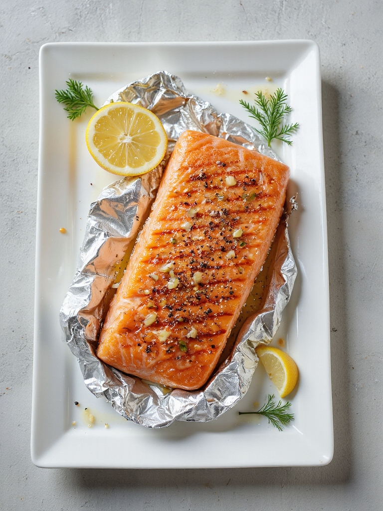 grill salmon packets for moisture