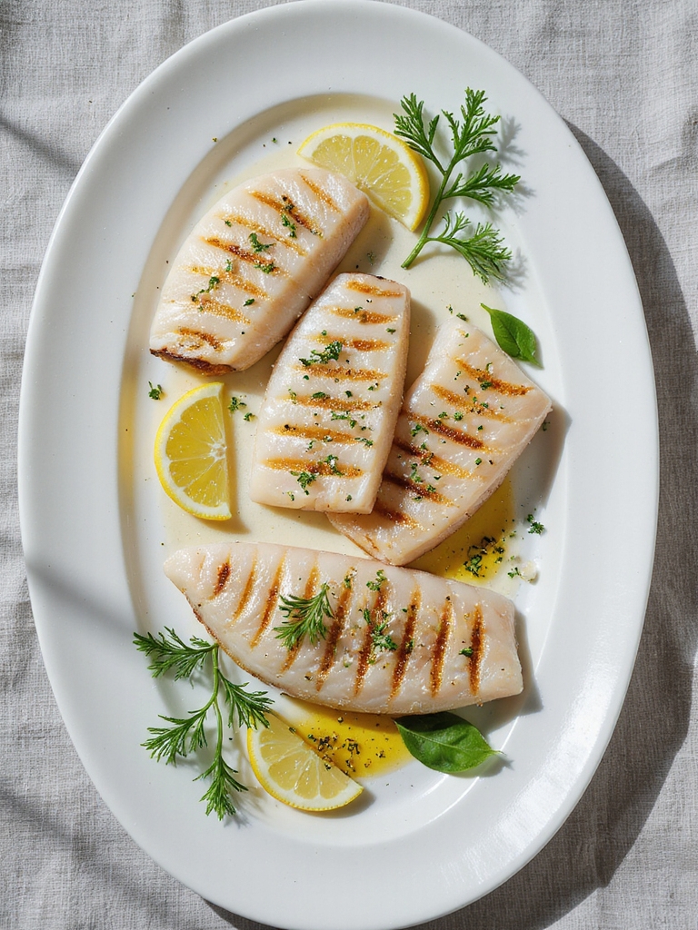 grilled sole with herbs