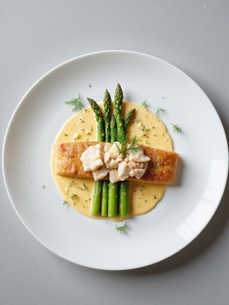 grouper crab asparagus hollandaise
