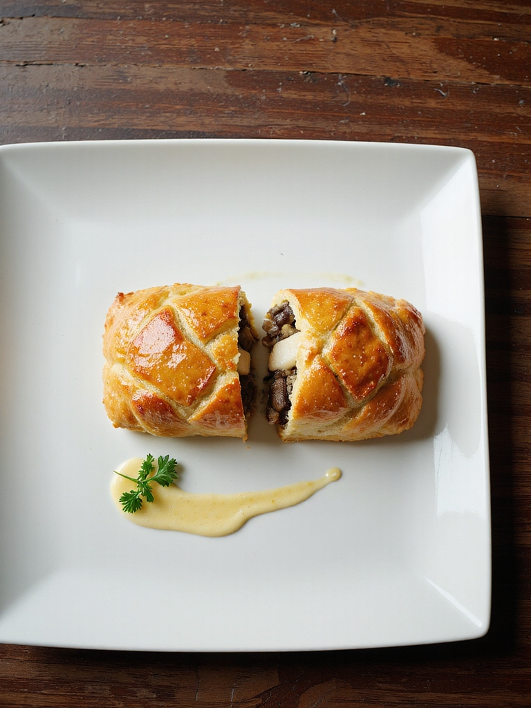 grouper encased in pastry