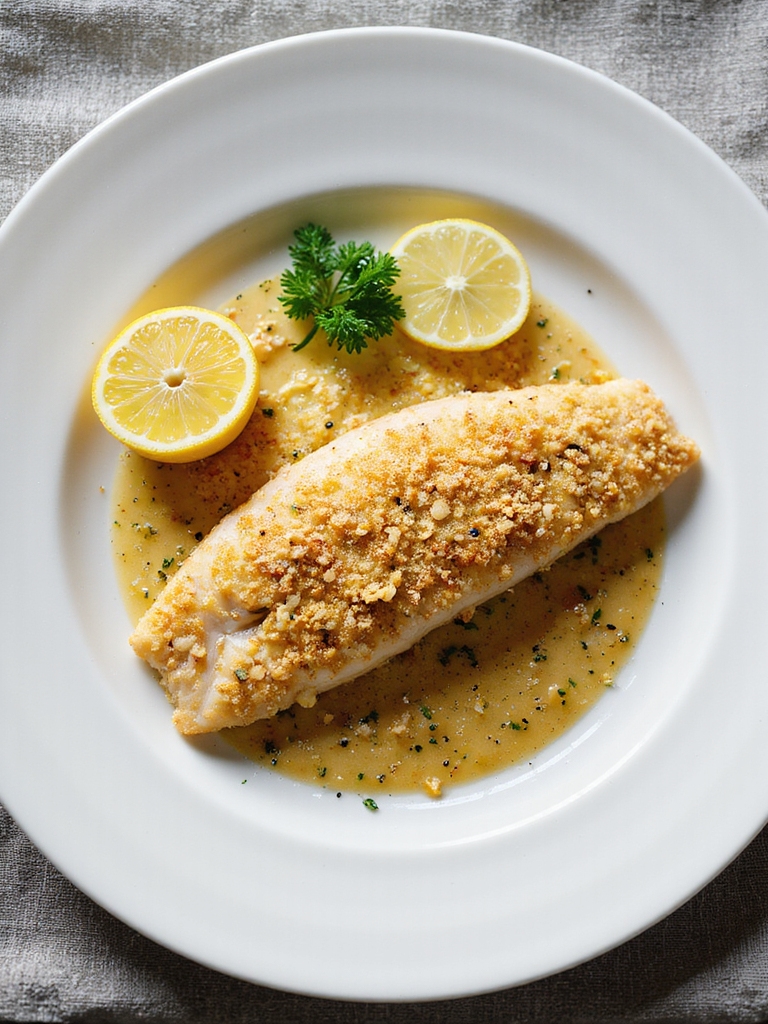 grouper with cheese crust