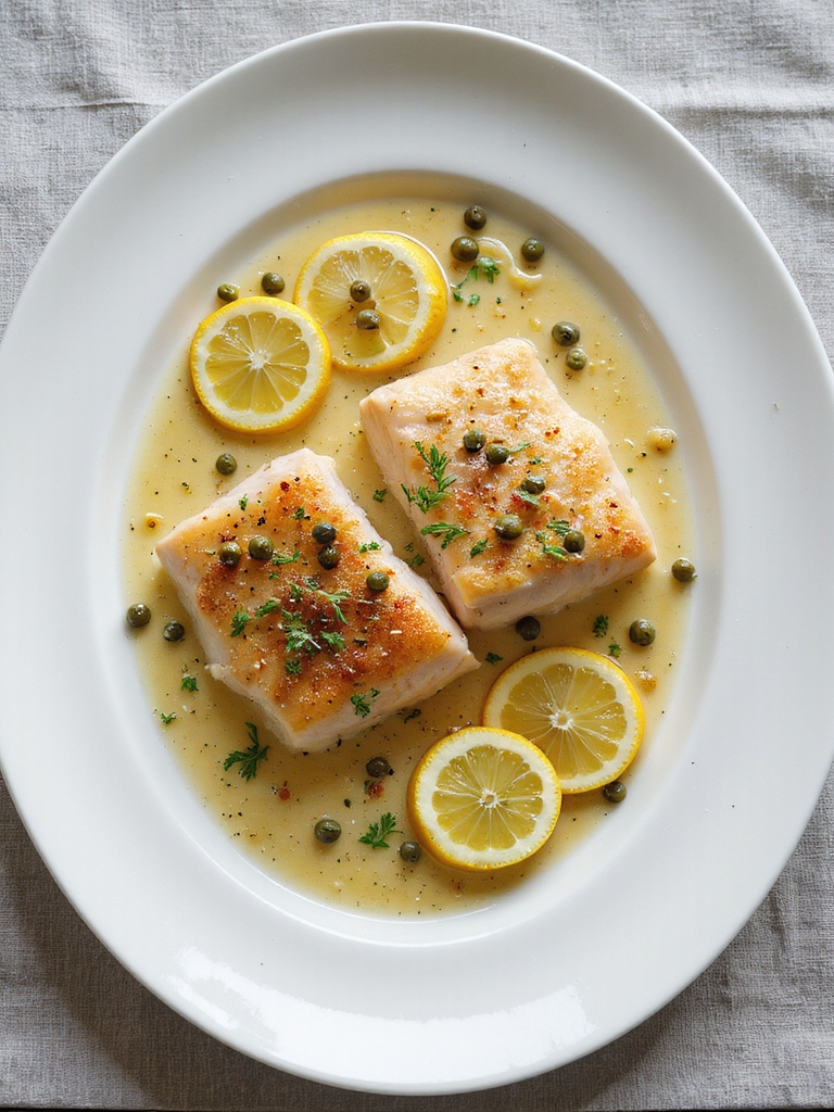 grouper with lemon butter sauce