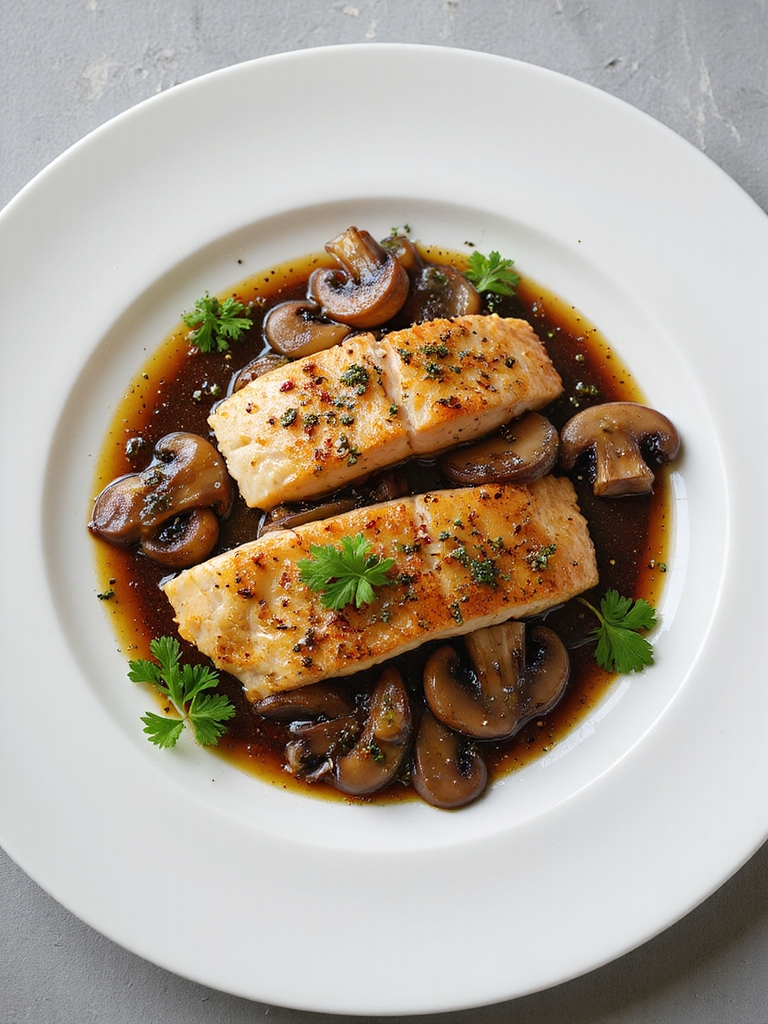 grouper with marsala mushroom sauce