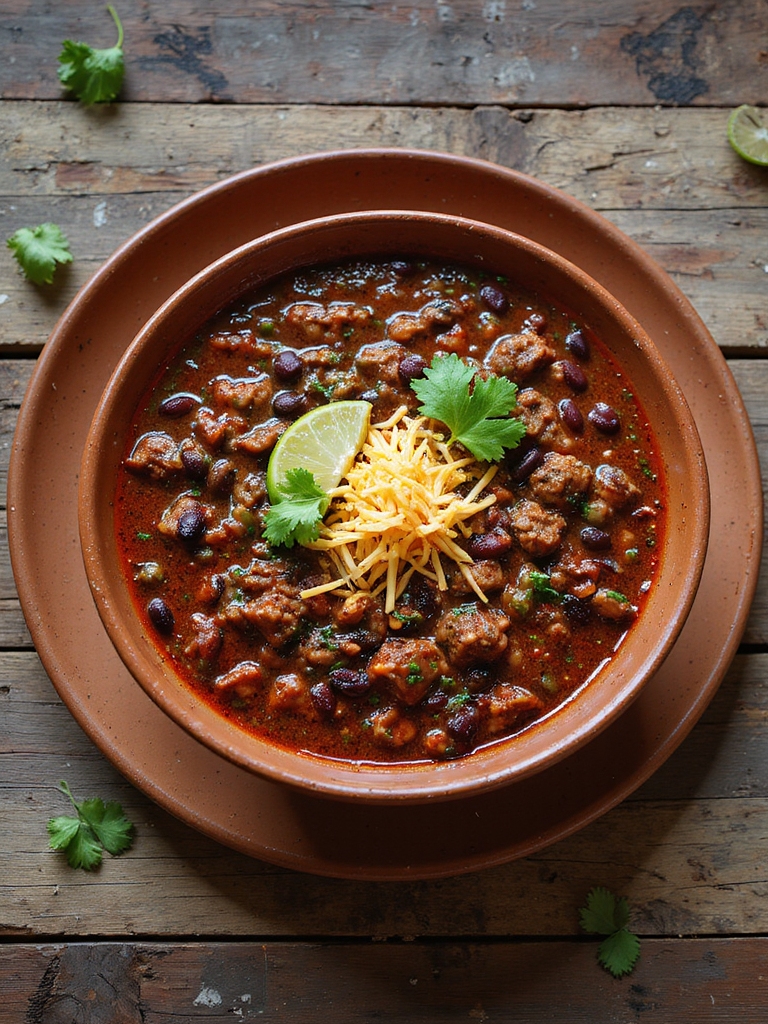 hearty beef and bean chili