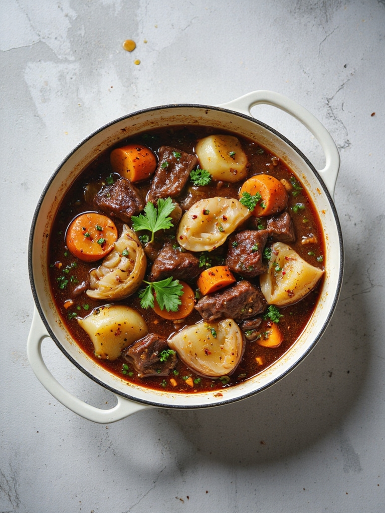 hearty beef and cabbage stew