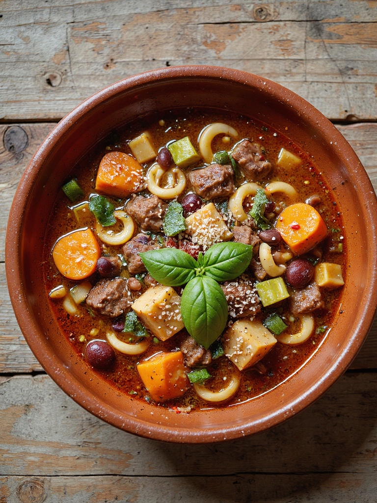 hearty beef and vegetable soup