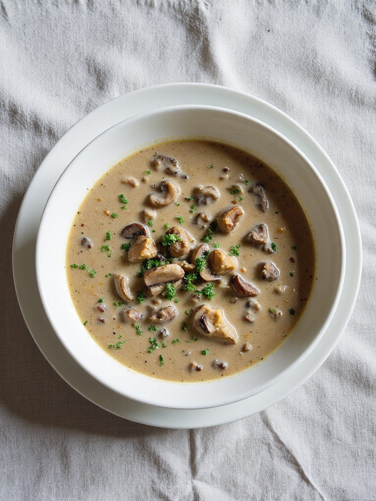 hearty beef mushroom soup