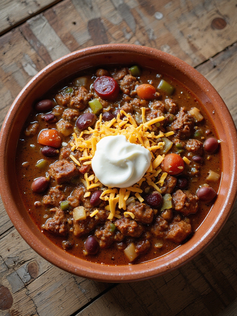 hearty chili with ground beef