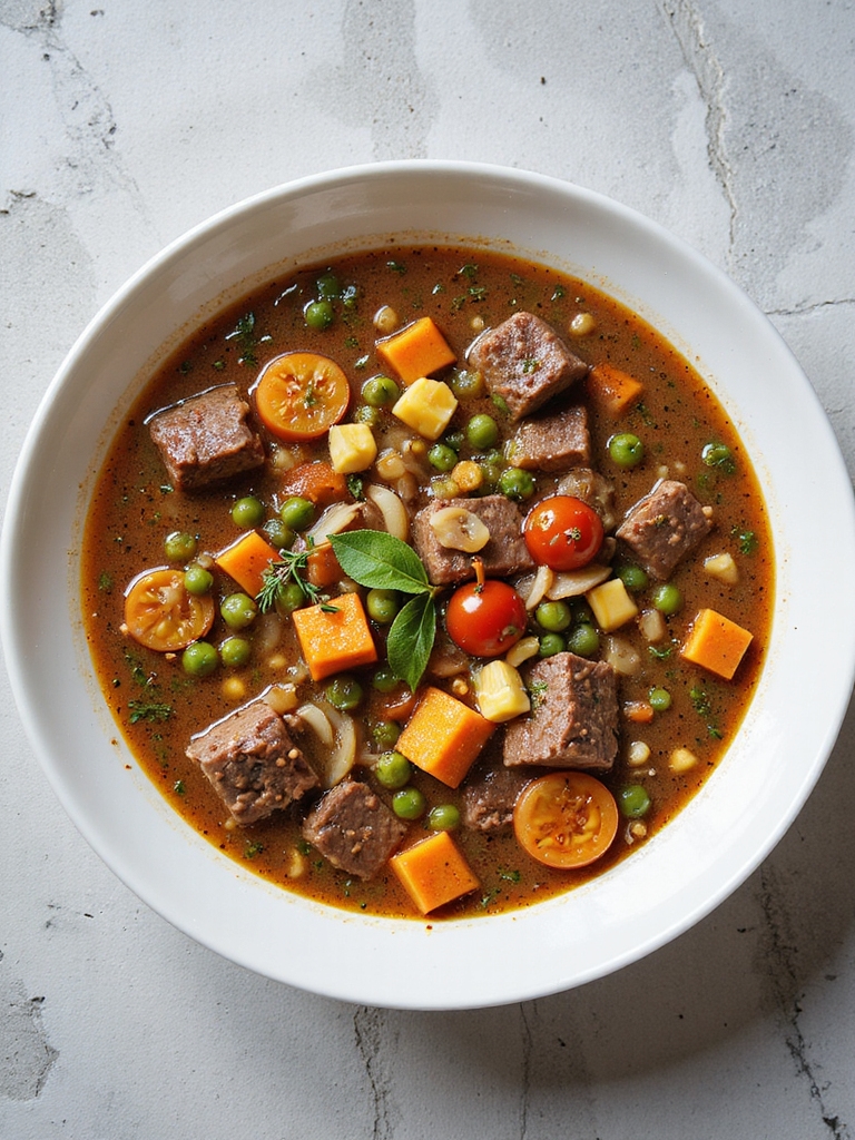hearty ground beef soup