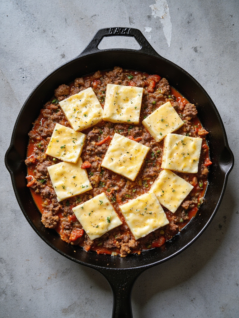 hearty one pan beef skillet