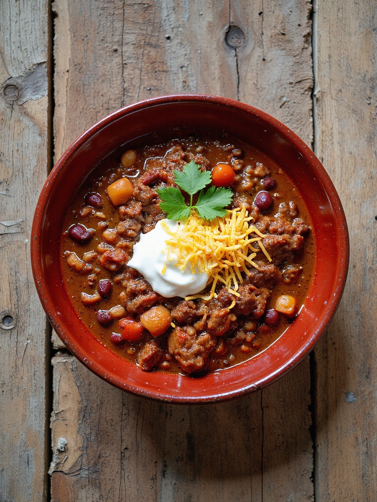 hearty slow cooker chili