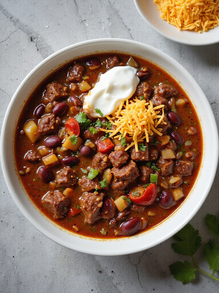 hearty spicy beef chili